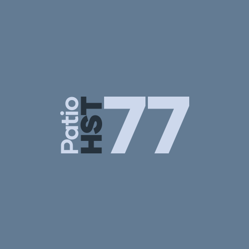 Logo HST 77 del patio.