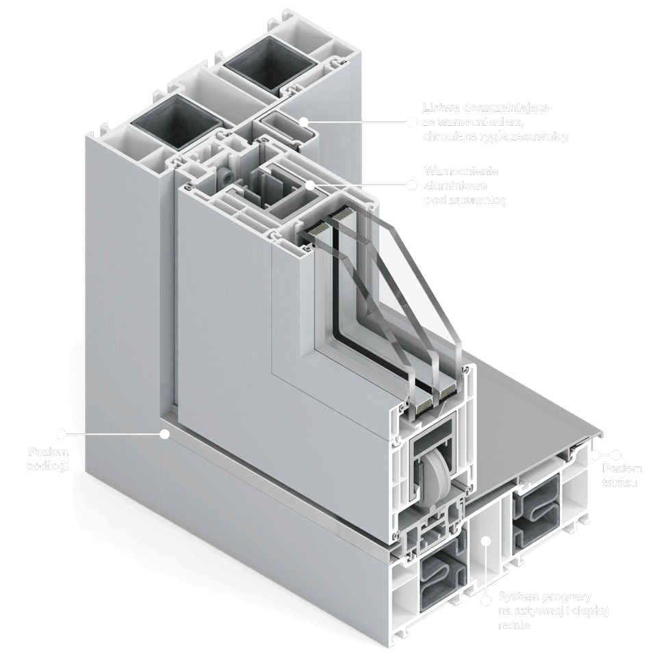 Sezione della parte inferiore del Patio HST 76.